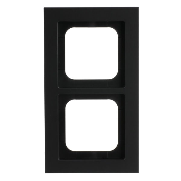 BUSCH-JAEGER - Abdeckrahmen 2-fach schwarz matt - Busch-axcent pur