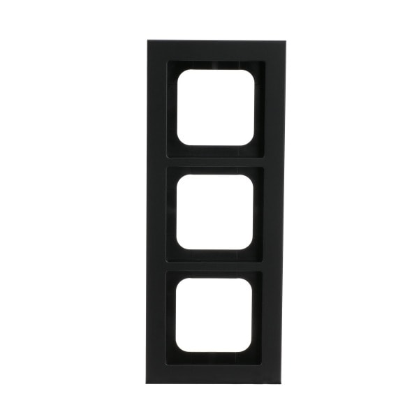 BUSCH-JAEGER - Abdeckrahmen 3-fach schwarz matt - Busch-axcent pur