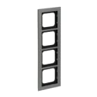 BUSCH-JAEGER - Abdeckrahmen 4-fach platin - Busch-axcent pur