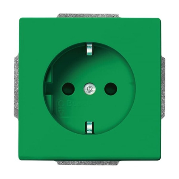 BUSCH-JAEGER - SCHUKO Steckdosen-Einsatz Safety+ grün - Plattform 63