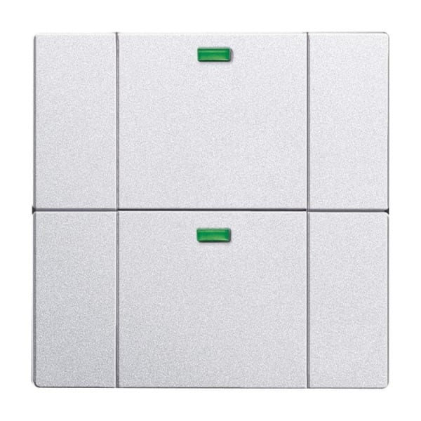 BUSCH-JAEGER - WaveLINE Wandsender 2-fach Funk alusilber - Plattform 63