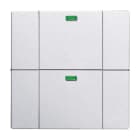 BUSCH-JAEGER - WaveLINE Wandsender 2-fach Funk alusilber - Plattform 63