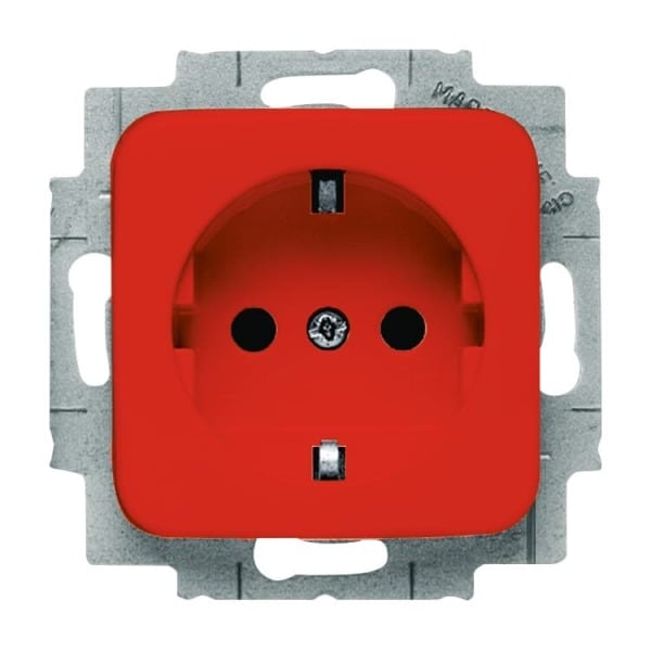 BUSCH-JAEGER - SCHUKO Steckdosen-Einsatz Safety+ rot - Reflex SI