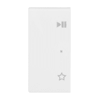 BUSCH-JAEGER - Wippe 2-fach links für flex f@h KNX mit Symbol Play/Pause alpinw - balance SI