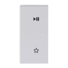 BUSCH-JAEGER - Wippe 2-fach links für flex f@h KNX mit Symbol Play/Pause alusilber Plattform 63