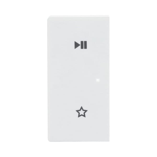 BUSCH-JAEGER - Wippe 2-fach links für flex f@h KNX / Symbol Play/Pause studioweiß Plattform 63