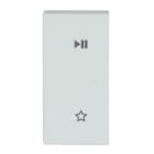 BUSCH-JAEGER - Wippe 2-fach links für flex f@h KNX/Symbol Play/Pause studiow matt Plattform 63