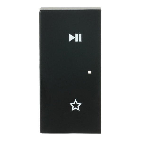 BUSCH-JAEGER - Wippe 2-fach links für flex f@h KNX/Symbol Play/Pause schwarz matt Plattform 63