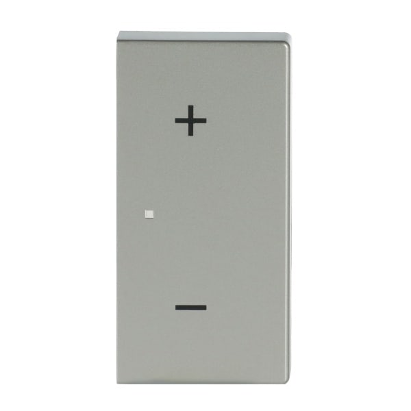 BUSCH-JAEGER - Wippe 2-fach rechts für flex f@h KNX mit Symbol Volume edelstahl - pur edelstahl