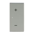 BUSCH-JAEGER - Wippe 2-fach rechts für flex f@h KNX mit Symbol Volume edelstahl - pur edelstahl
