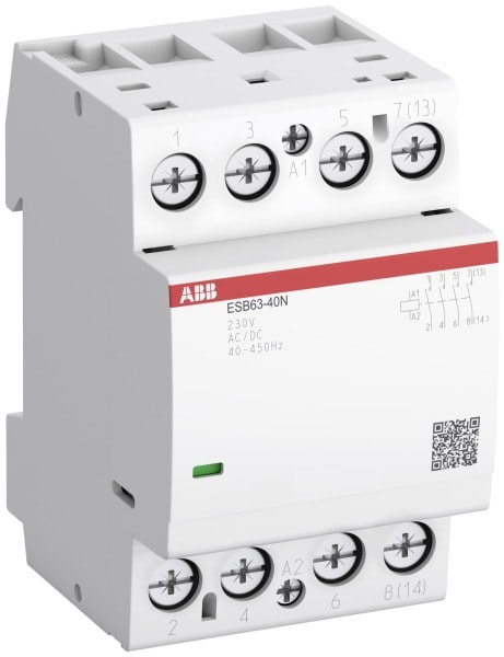 ABB - ESB Installationsschütz 63A 4S/0Ö 12V AC/DC