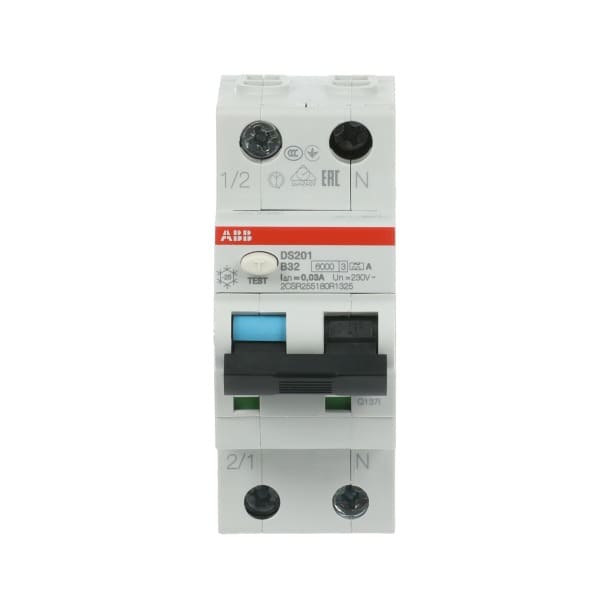 ABB - FI/LS Typ A 1+N-polig Charakteristik B Bemessungsstrom 32A 30mA 6kA