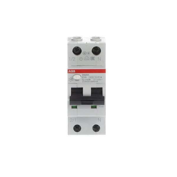 ABB - FI/LS Typ A 1+N-polig Charakteristik C Bemessungsstrom 10A 300mA 6kA