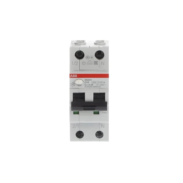 ABB - FI/LS Typ A 1+N-polig Charakteristik C Bemessungsstrom 16A 300mA 6kA