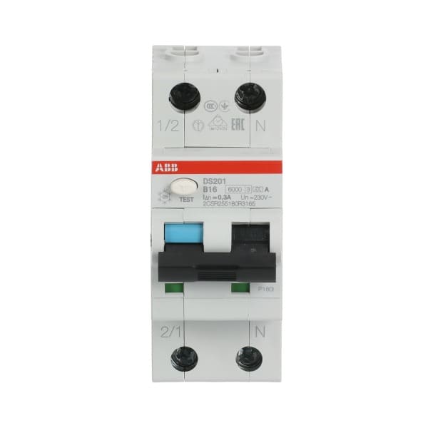 ABB - FI/LS Typ A 1+N-polig Charakteristik B Bemessungsstrom 16A 300mA 6kA