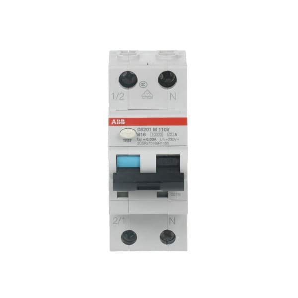 ABB - FI/LS Typ A 1+N-polig Charakteristik B Bemessungsstrom 16A 30mA 10kA 110VAC