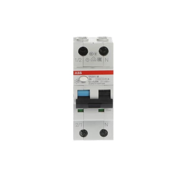 ABB - FI/LS Typ A 1+N-polig Charakteristik C Bemessungsstrom 6A 30mA 10kA