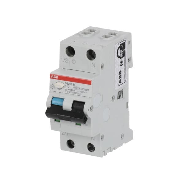 ABB - FI/LS 1+N-polig Typ F Charakteristik C 10A Bemessungsfehlerstrom 30mA 10kA