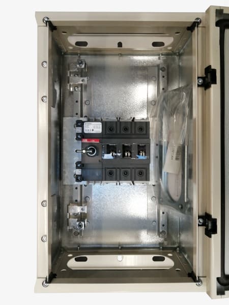 ABB - Sicherheitsschalter Stahlblechgeh. 3P 45kW 400V Griff schwarz IP65 oben/unten