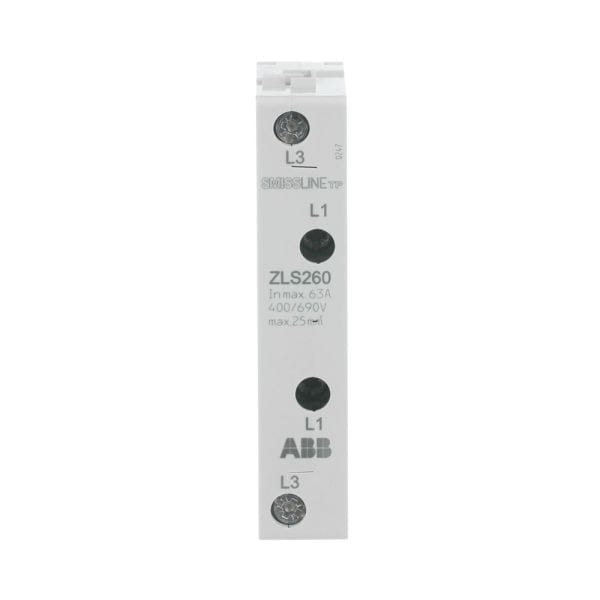 ABB - Einspeiseblock 63A ZLS260 Einspeiseblock 63A L1 L3 Baubreite 18mm