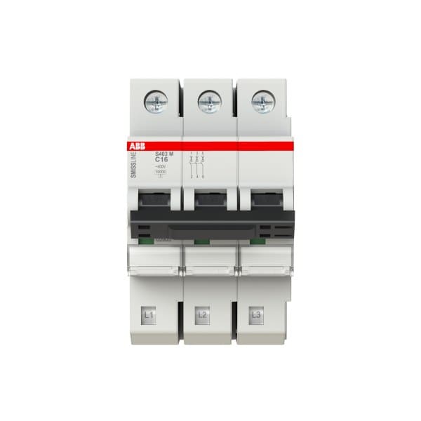 ABB - Sicherungsautomat - S400 - 3P - 16 A - C(230 V) 10 kA