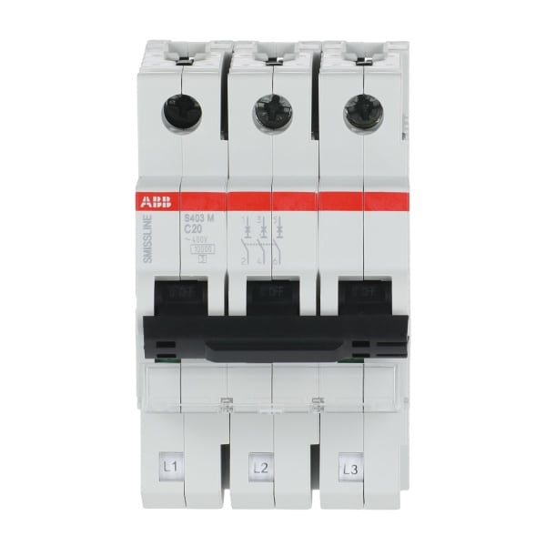 ABB - Sicherungsautomat - S400 - 3P - 20 A - C(230 V) 10 kA