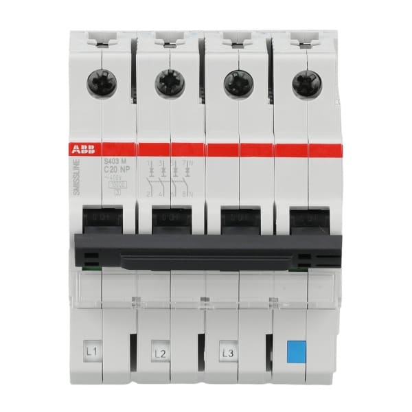 ABB - Sicherungsautomat - S400NP - 4P - 20 A - C(230 V) 10 kA