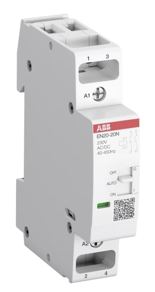 ABB - EN Installationsschütz 20A 2S/0Ö 24V AC/DC mit Handbetätigung
