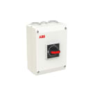 ABB - EMV-Sicherheitsschalter Kunststoffgeh. 3P 30kW 400V Griff schwarz IP65 oben/unt
