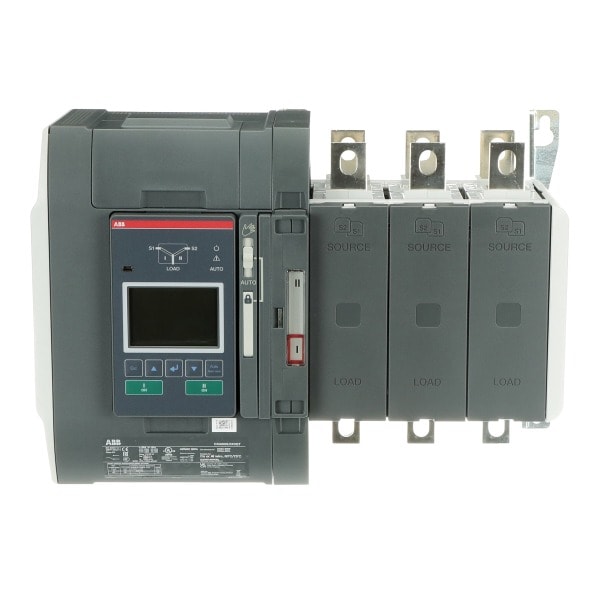 ABB - Automatischer Umschalter TruONE 3-polig 600 A Level 3 Zugang oben I-II UL