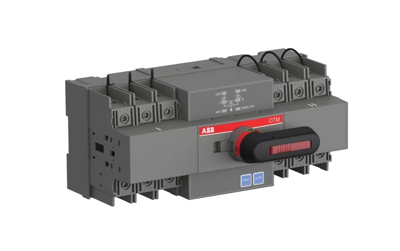 ABB - Automatischer Umschalter 3-polig 63A 20D Steuereinheit Zugang oben I-0-II