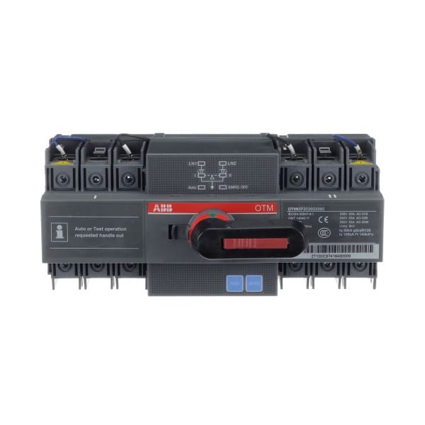 ABB - Automatischer Umschalter 2-polig 63A 20D Steuereinheit Zugang oben I-0-II