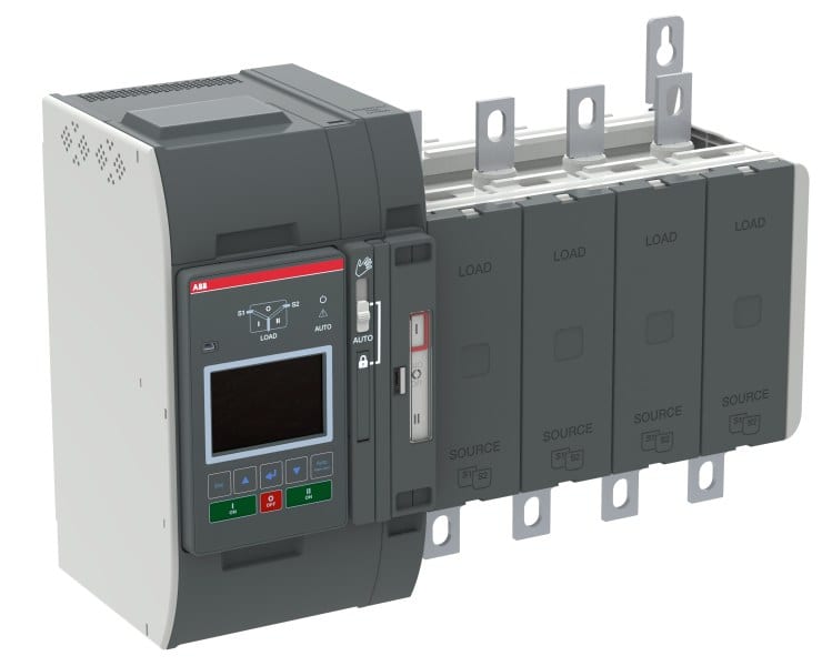 ABB - Automatischer Umschalter TruONE 3-pol + N 315 A Level 3 Zugang unten I-0-II