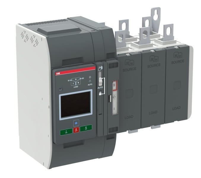 ABB - Automatischer Umschalter TruONE 3-polig 400 A Level 4 Zugang oben I-0-II