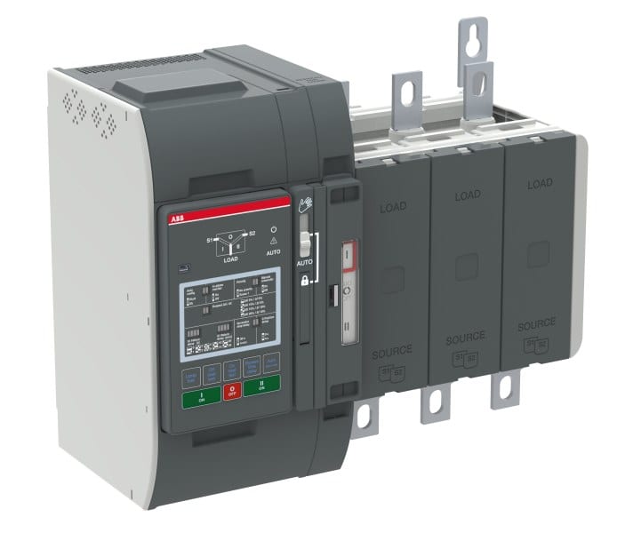 ABB - Automatischer Umschalter TruONE 3-polig 400 A Level 2 Zugang unten I-0-II
