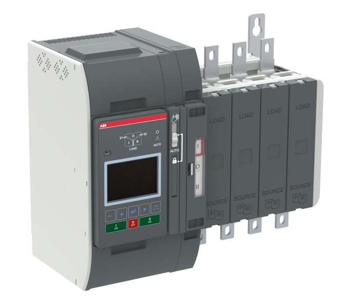 ABB - Automatischer Umschalter TruONE 3-pol + N 200 A Level 3 Zugang unten I-0-II