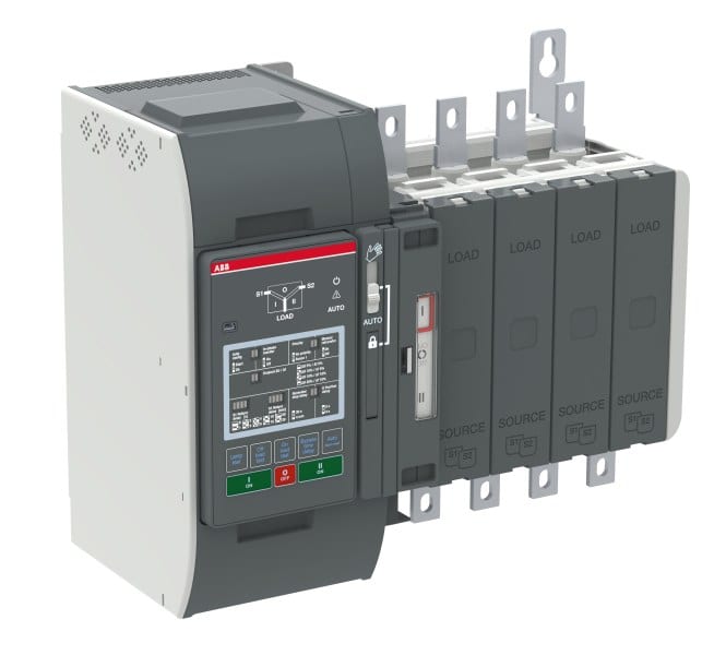 ABB - Automatischer Umschalter TruONE 3-pol + N 250 A Level 2 Zugang unten I-0-II