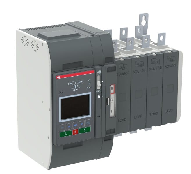 ABB - Automatischer Umschalter TruONE 3-pol + N 250 A Level 3 Zugang oben I-0-II