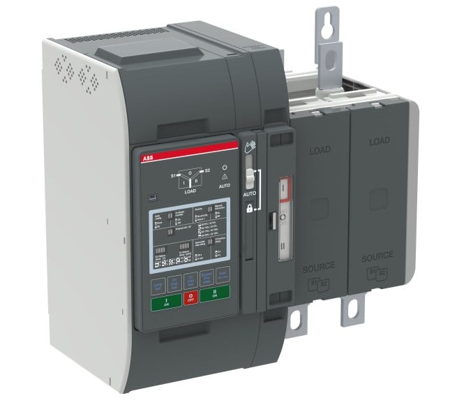 ABB - Automatischer Umschalter TruONE 1P+N 400 A Level 2 Zugang unten I-0-II
