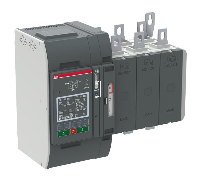 ABB - Automatischer Umschalter TruONE 3-polig 400 A Level 2 Zugang oben I-0-II