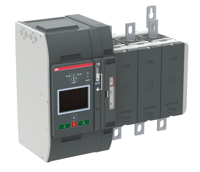 ABB - Automatischer Umschalter TruONE 3-polig 400 A Level 4 Zugang unten I-0-II
