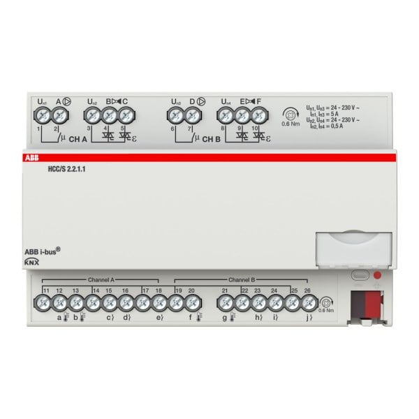 ABB - KNX Heiz-/Kühlkreis Controller 2-fach 3-Punkt REG