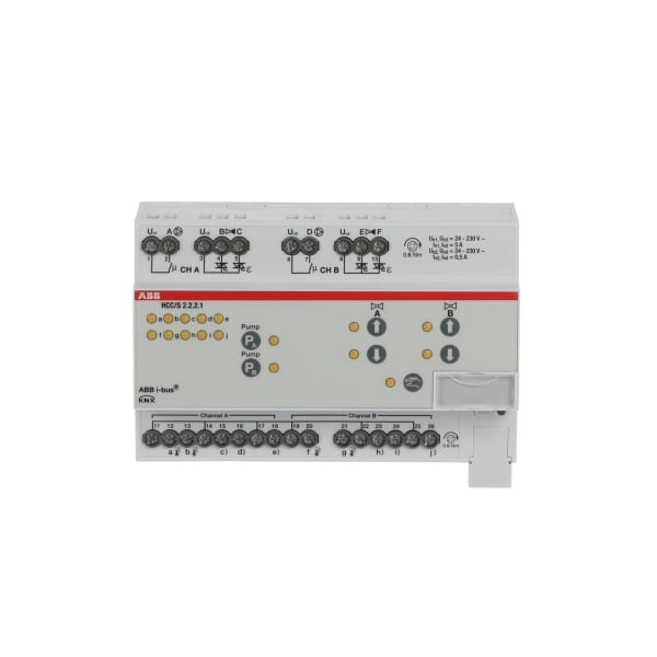 ABB - KNX Heiz-/Kühlkreis Controller 2-fach 3-Punkt manuelle Bedienung REG