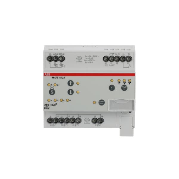 ABB - KNX Fan Coil Controller 2 x PWM 0-10 V manuelle Bedienung REG