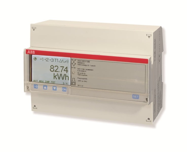 ABB - Messwandlerzähler 'Platin' M-bus 3-phasig 6 A