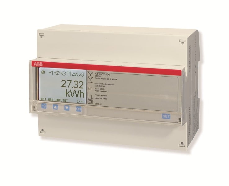 ABB - Messwandlerzähler 'Platin' Modbus RS485 3-phasig 6 A