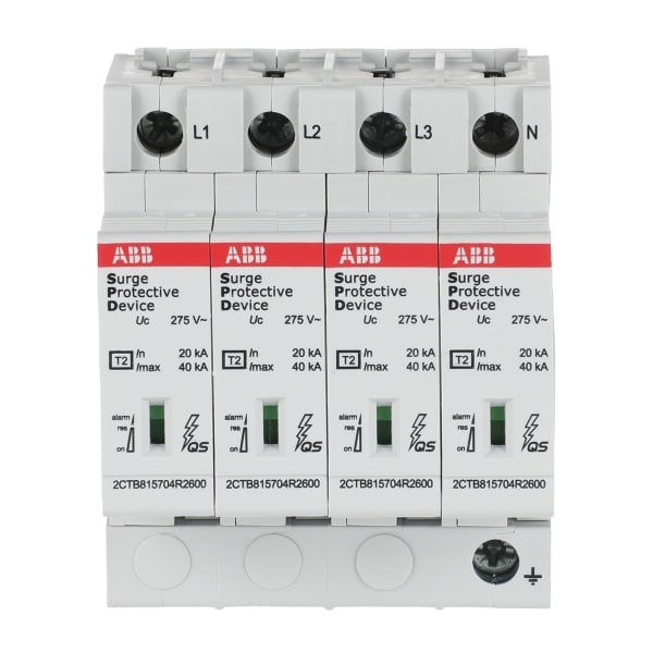ABB - SPD T2 mit Reserve-Varistor 230/400 V TNS 4P 4P Imax 40kA In 20kA Up 1 5kV