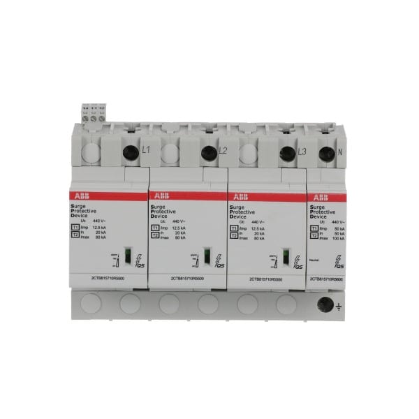ABB - Kombi-Ableiter T1-T2 12.5kA/Pol TT/TNS 3+N Uc 440V Up 1 8 kV TS