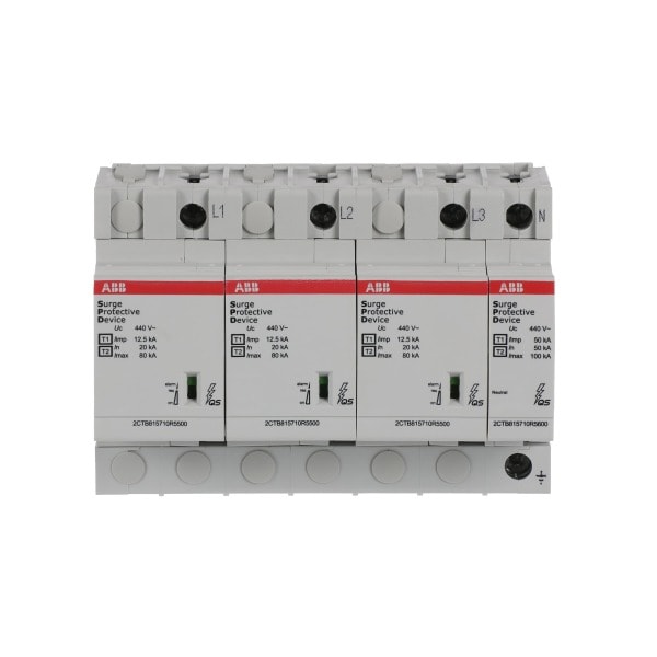 ABB - Kombi-Ableiter T1-T2 12.5kA/Pol TT/TNS 3+N Uc 440V Up 1 8 kV