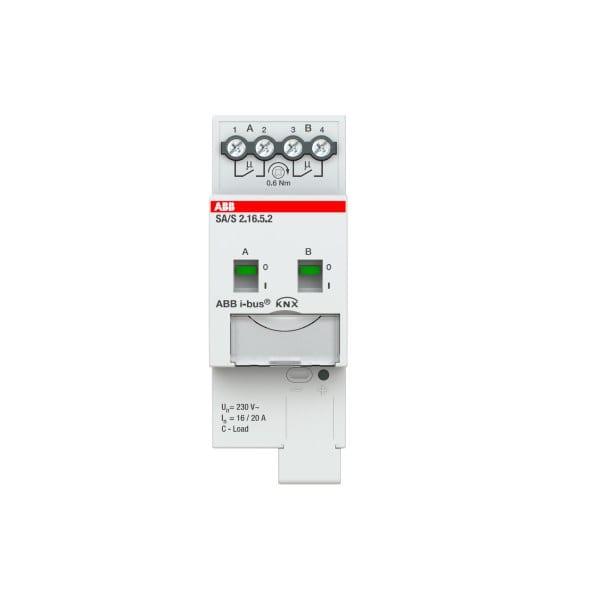 ABB - KNX Schaltaktor 2-fach 16 A C-Last REG